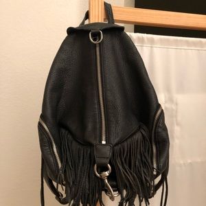 Rebecca Minkoff Julian Backpack Fringe in Black